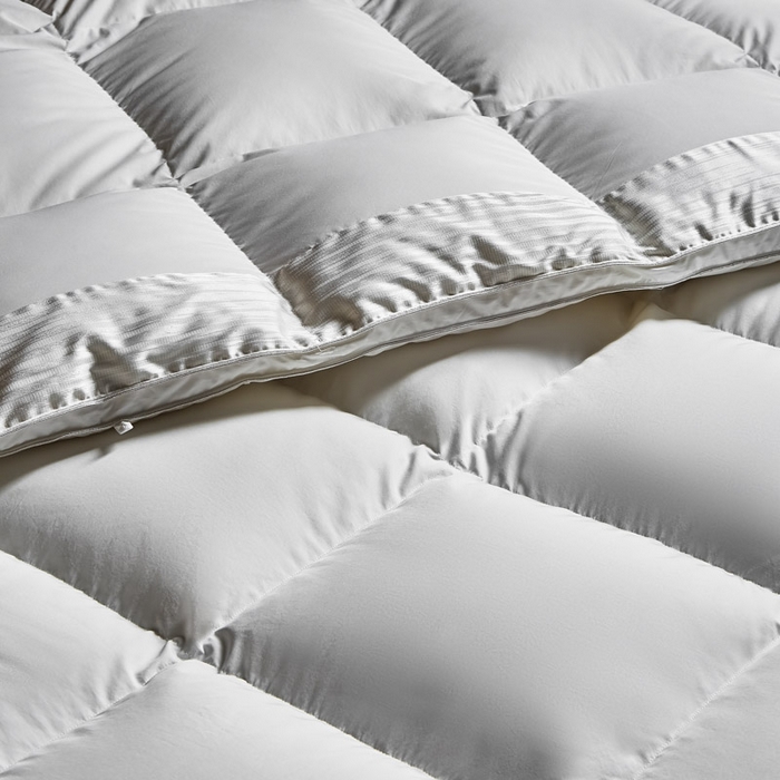 91家纺网 家纺一手货源 找家纺 （总）暖羽屋羽绒馆 2025新款罗玛莱赛尔 鹅绒丝被芯 白鹅绒被子 羽毛被 冬被双人加厚春秋被2米