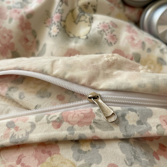 91家纺网 家纺一手货源 找家纺 （总）桃心家居 2025新款云感水洗棉蕾丝花边四件套