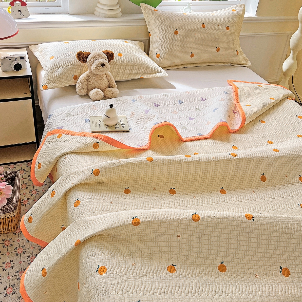 91家纺网 家纺一手货源 找家纺 （总）梦精灵2025新款40支13372印花全棉床盖软凉席夏被纯棉床单枕套四季通用