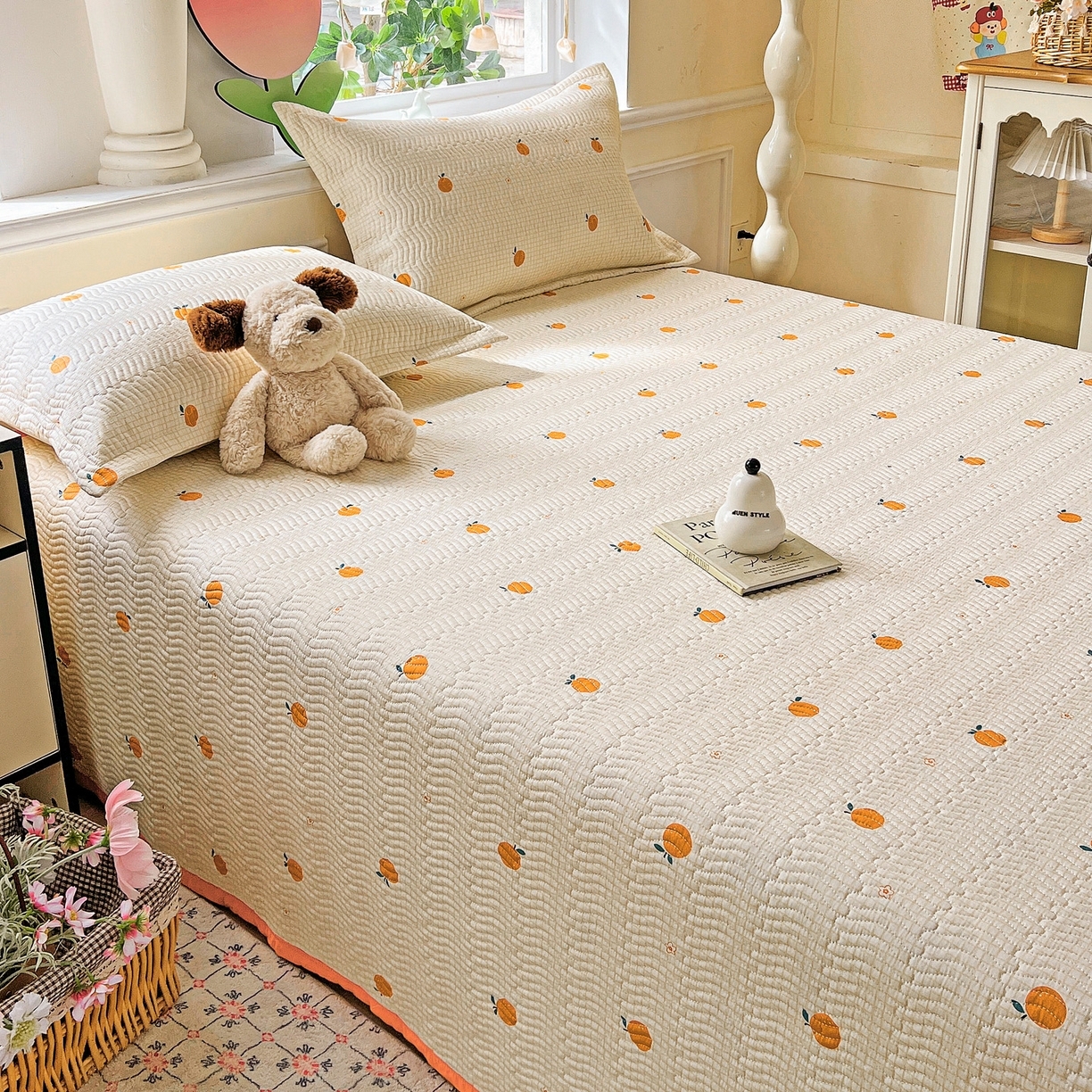 91家纺网 家纺一手货源 找家纺 （总）梦精灵2025新款40支13372印花全棉床盖软凉席夏被纯棉床单枕套四季通用