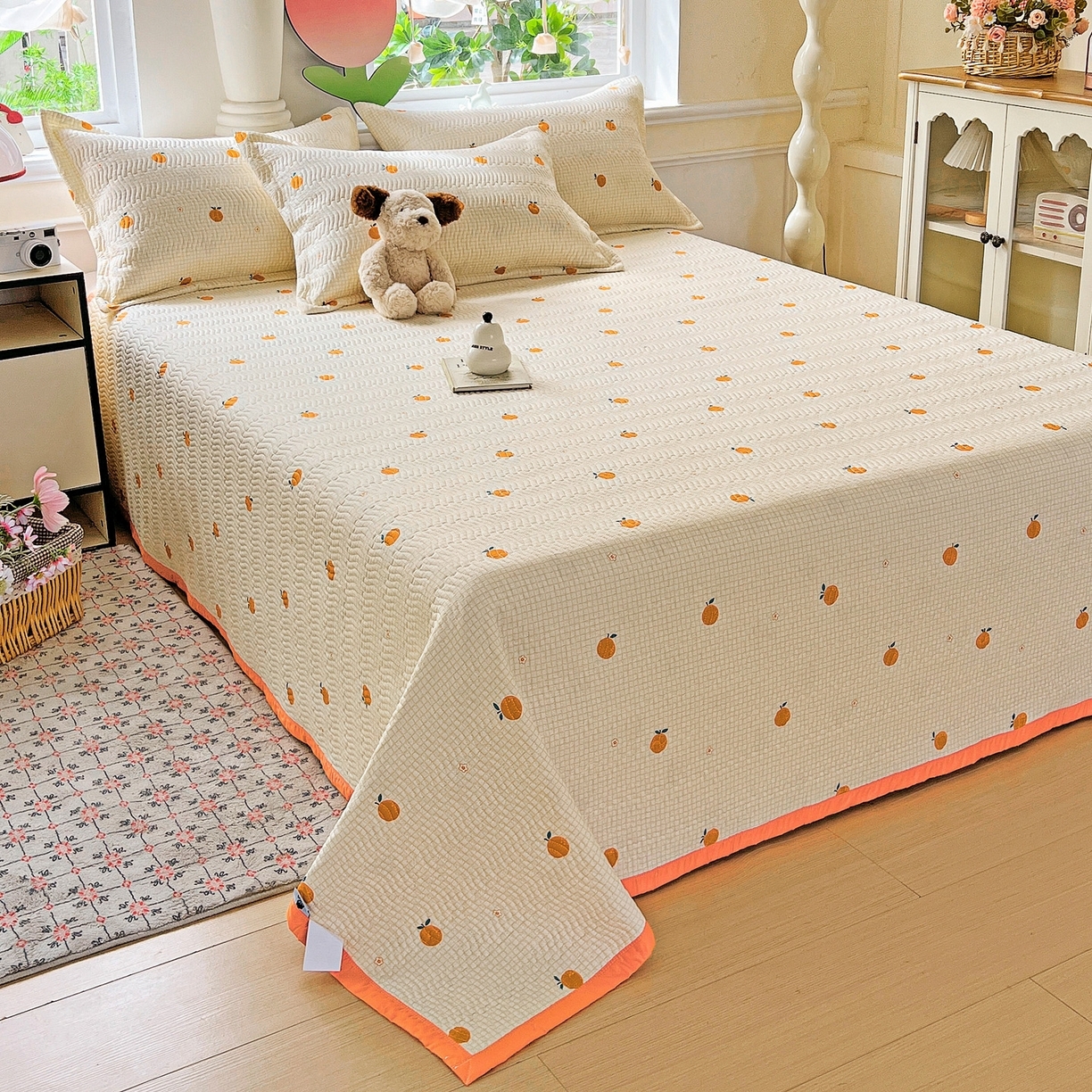 91家纺网 家纺一手货源 找家纺 （总）梦精灵2025新款40支13372印花全棉床盖软凉席夏被纯棉床单枕套四季通用