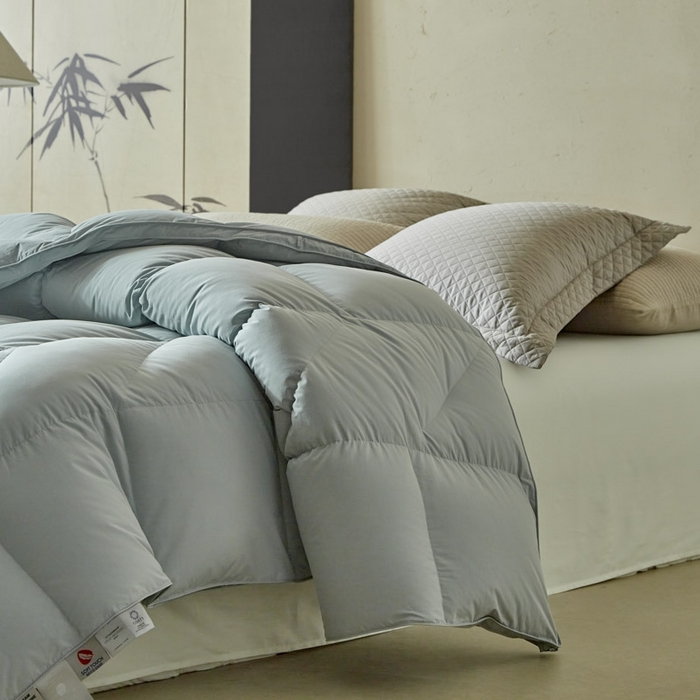 91家纺网 家纺一手货源 找家纺 暖羽屋羽绒馆 2025新款人体工学被鹅绒丝被芯 羽绒被子春秋被  羽毛被 双人冬被 兰