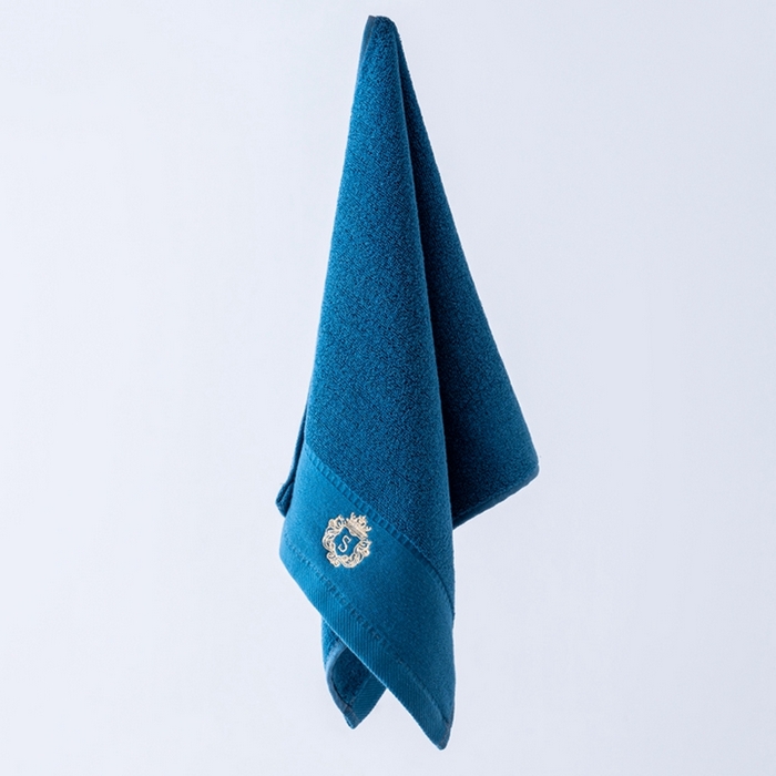 91家纺网 家纺一手货源 找家纺 彩虹毛巾 2025新款全棉B类纯棉毛巾S标毛巾浴巾系列 S标孔雀蓝1条浴巾2条毛巾 通用