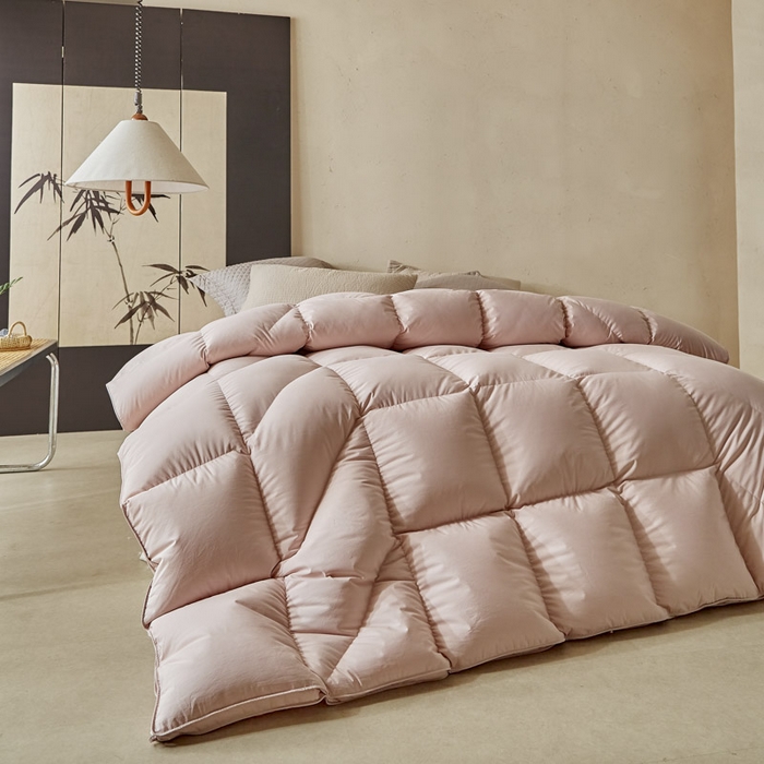 91家纺网 家纺一手货源 找家纺 暖羽屋羽绒馆 2025新款人体工学被鹅绒丝被芯 羽绒被子春秋被  羽毛被 双人冬被 玉