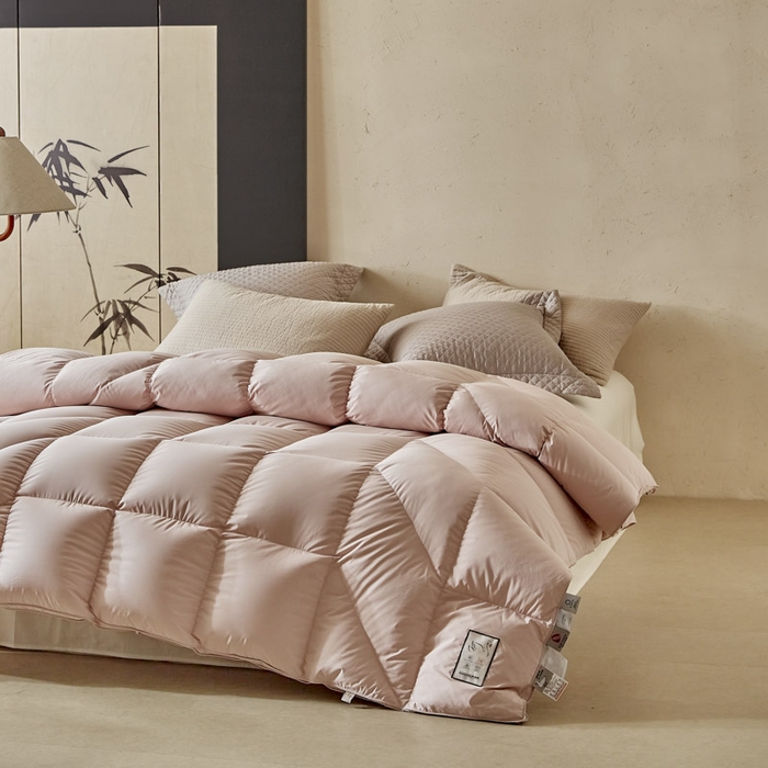 91家纺网 家纺一手货源 找家纺 暖羽屋羽绒馆 2025新款人体工学被鹅绒丝被芯 羽绒被子春秋被  羽毛被 双人冬被 玉