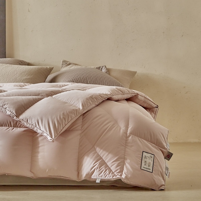 91家纺网 家纺一手货源 找家纺 暖羽屋羽绒馆 2025新款人体工学被鹅绒丝被芯 羽绒被子春秋被  羽毛被 双人冬被 玉