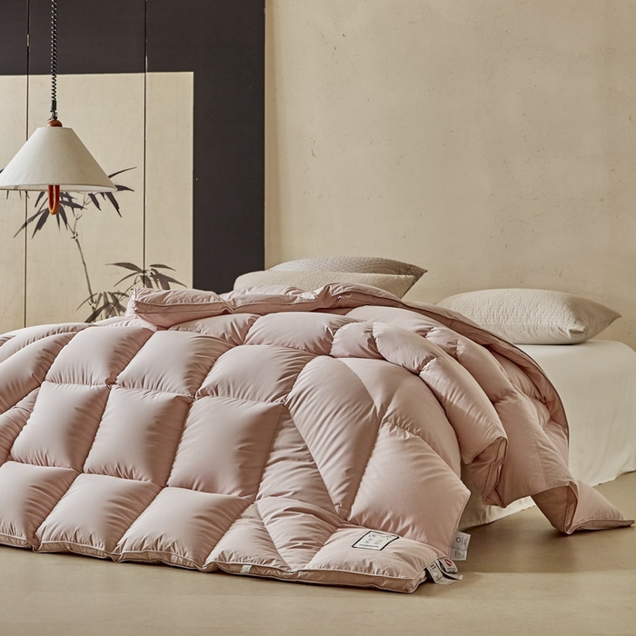 91家纺网 家纺一手货源 找家纺 暖羽屋羽绒馆 2025新款人体工学被鹅绒丝被芯 羽绒被子春秋被  羽毛被 双人冬被 玉