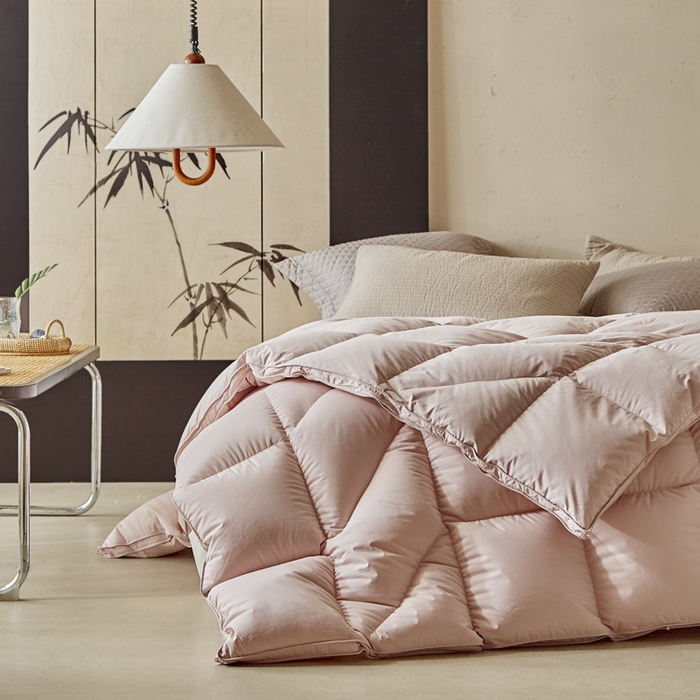 91家纺网 家纺一手货源 找家纺 暖羽屋羽绒馆 2025新款人体工学被鹅绒丝被芯 羽绒被子春秋被  羽毛被 双人冬被 玉