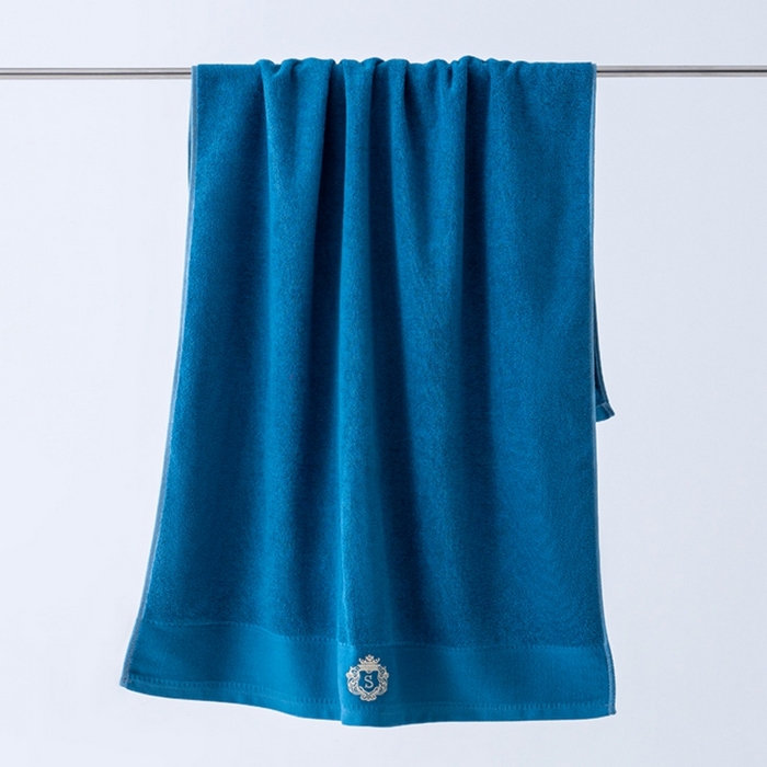 91家纺网 家纺一手货源 找家纺 彩虹毛巾 2025新款全棉B类纯棉毛巾S标毛巾浴巾系列 S标孔雀蓝套装 通用