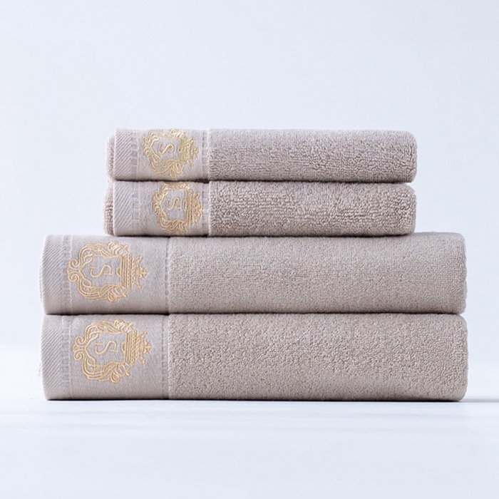 91家纺网 家纺一手货源 找家纺 彩虹毛巾 2025新款全棉B类纯棉毛巾S标毛巾浴巾系列 S标浅灰浴巾一条装 通用