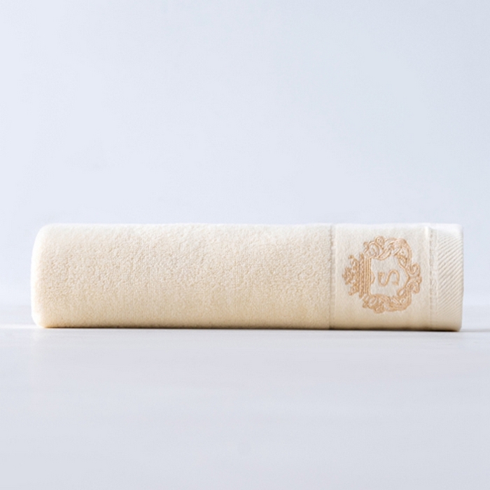 91家纺网 家纺一手货源 找家纺 彩虹毛巾 2025新款全棉B类纯棉毛巾S标毛巾浴巾系列 S标米黄2条浴巾2条毛巾 通用