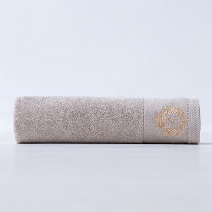 91家纺网 家纺一手货源 找家纺 彩虹毛巾 2025新款全棉B类纯棉毛巾S标毛巾浴巾系列 S标浅灰套装 通用