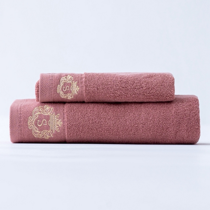 91家纺网 家纺一手货源 找家纺 彩虹毛巾 2025新款全棉B类纯棉毛巾S标毛巾浴巾系列 S标雅粉2条浴巾2条毛巾 通用