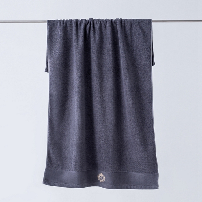 91家纺网 家纺一手货源 找家纺 彩虹毛巾 2025新款全棉B类纯棉毛巾S标毛巾浴巾系列 S标深灰毛巾一条装 通用