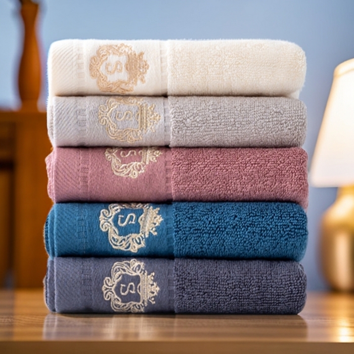 91家纺网 家纺一手货源 找家纺 彩虹毛巾 2025新款全棉B类纯棉毛巾S标毛巾浴巾系列 S标毛巾5条装 通用