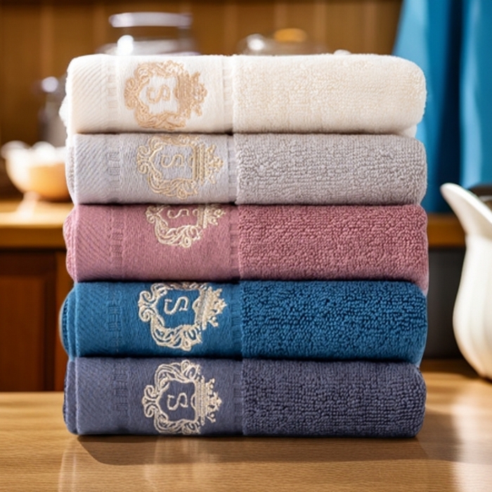 91家纺网 家纺一手货源 找家纺 彩虹毛巾 2025新款全棉B类纯棉毛巾S标毛巾浴巾系列 S标毛巾5条装 通用