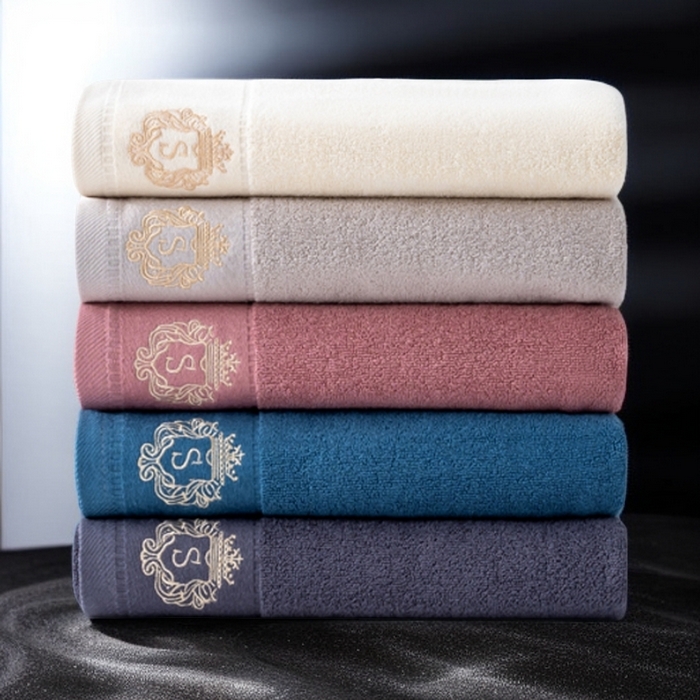 91家纺网 家纺一手货源 找家纺 彩虹毛巾 2025新款全棉B类纯棉毛巾S标毛巾浴巾系列 S标浴巾5条装 通用