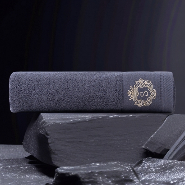 彩虹毛巾 2025新款全棉B类纯棉毛巾S标毛巾浴巾系列 S标深灰浴巾一条装 通用