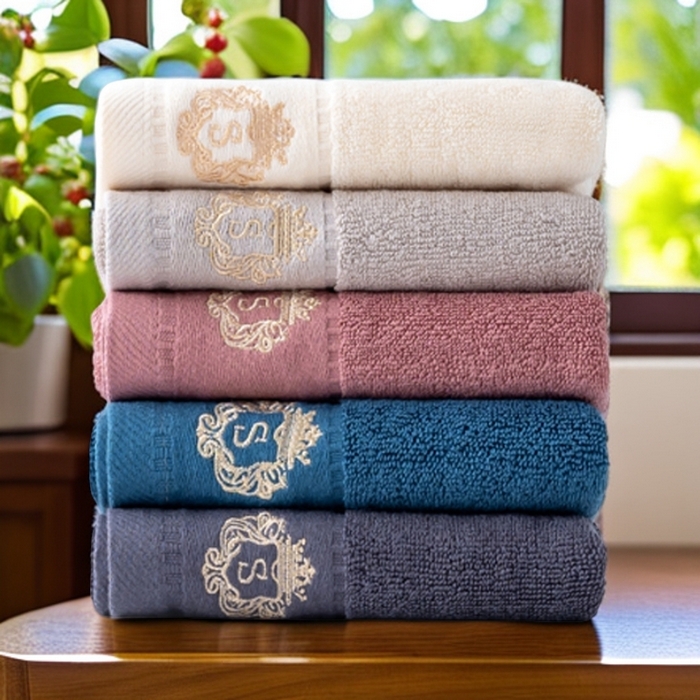 91家纺网 家纺一手货源 找家纺 彩虹毛巾 2025新款全棉B类纯棉毛巾S标毛巾浴巾系列 S标毛巾5条装 通用