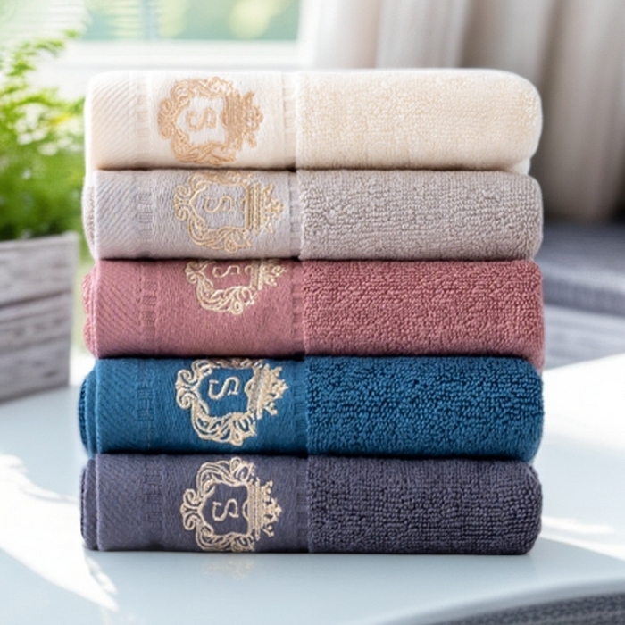 91家纺网 家纺一手货源 找家纺 彩虹毛巾 2025新款全棉B类纯棉毛巾S标毛巾浴巾系列 S标浴巾5条装 通用