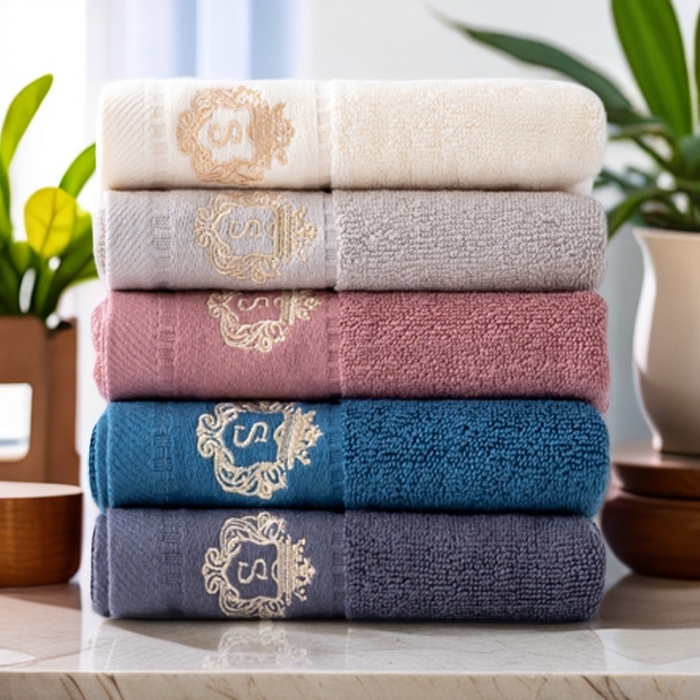 91家纺网 家纺一手货源 找家纺 彩虹毛巾 2025新款全棉B类纯棉毛巾S标毛巾浴巾系列 S标毛巾5条装 通用