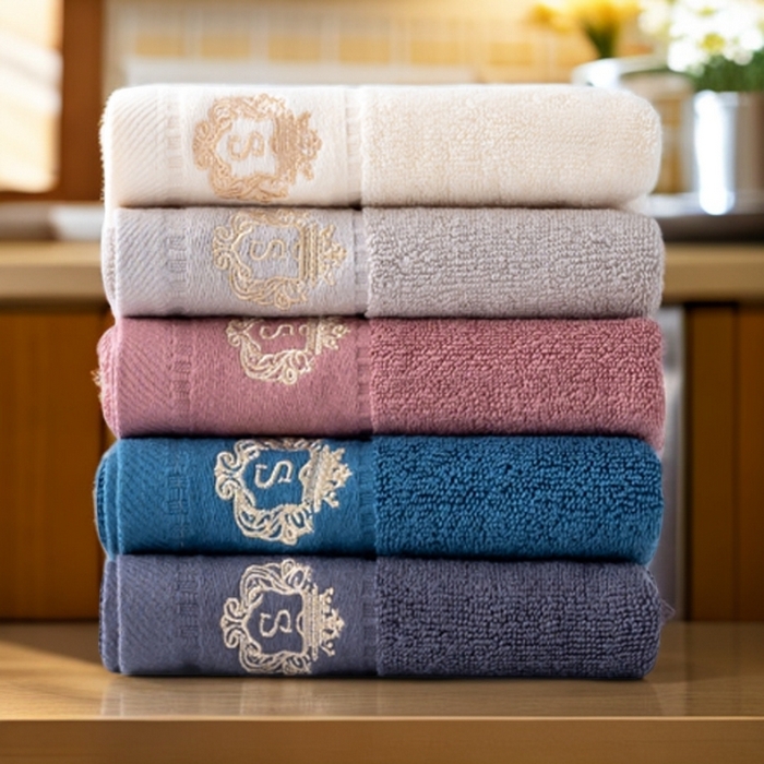 91家纺网 家纺一手货源 找家纺 彩虹毛巾 2025新款全棉B类纯棉毛巾S标毛巾浴巾系列 S标浴巾5条装 通用