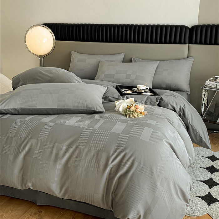 91家纺网 家纺一手货源 找家纺 （总）琪格格纺织 2025新款纯棉轻奢大提花酒店名宿风家纺四件套