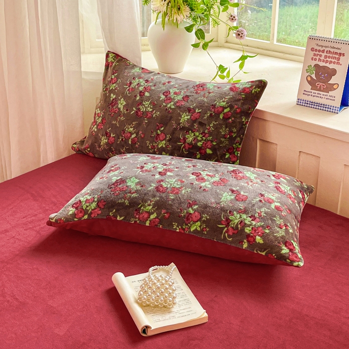 91家纺网 家纺一手货源 找家纺 （总）斯卡诺家纺 2025小清新加厚高克重牛奶绒四件套网红直播爆款