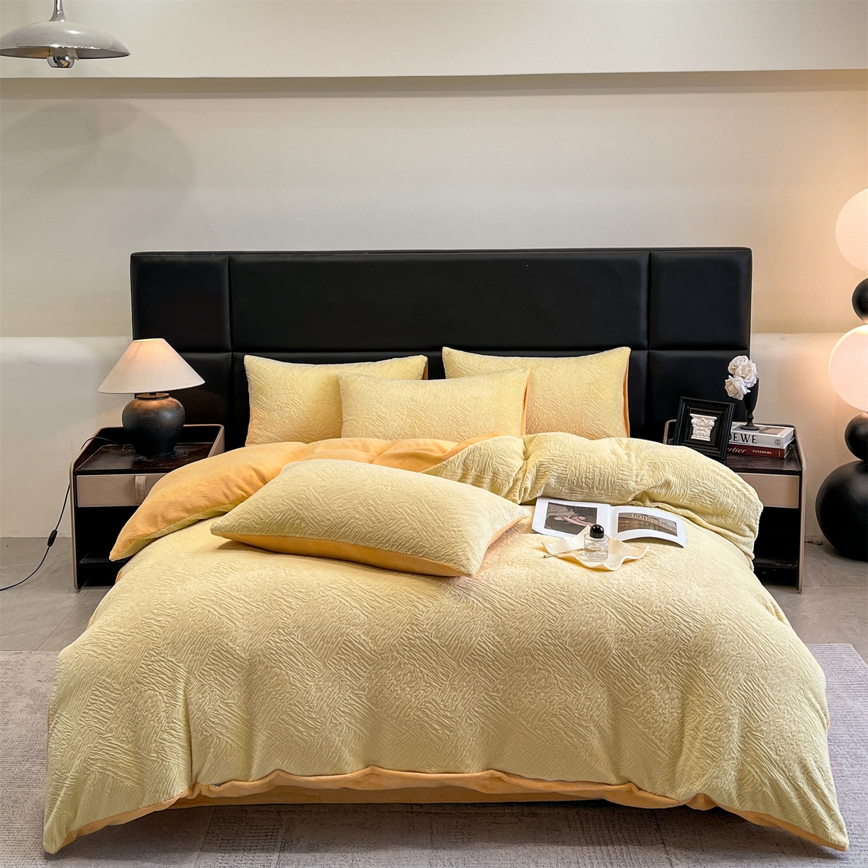 91家纺网 家纺一手货源 找家纺 （总）星座家纺 2025新款牛奶绒雕花四件套