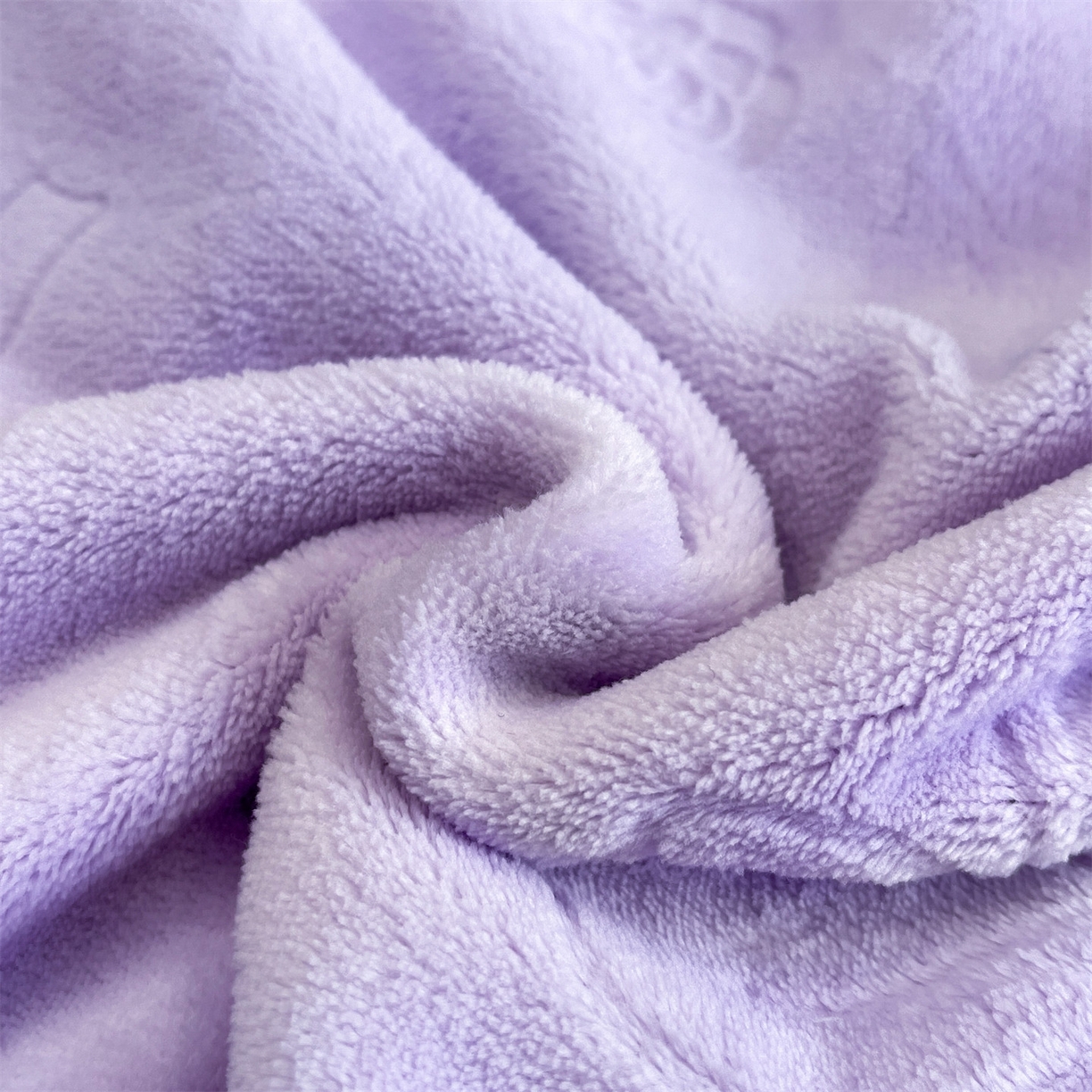 91家纺网 家纺一手货源 找家纺 星座家纺 2025新款牛奶绒雕花四件套 蝴蝶结-紫