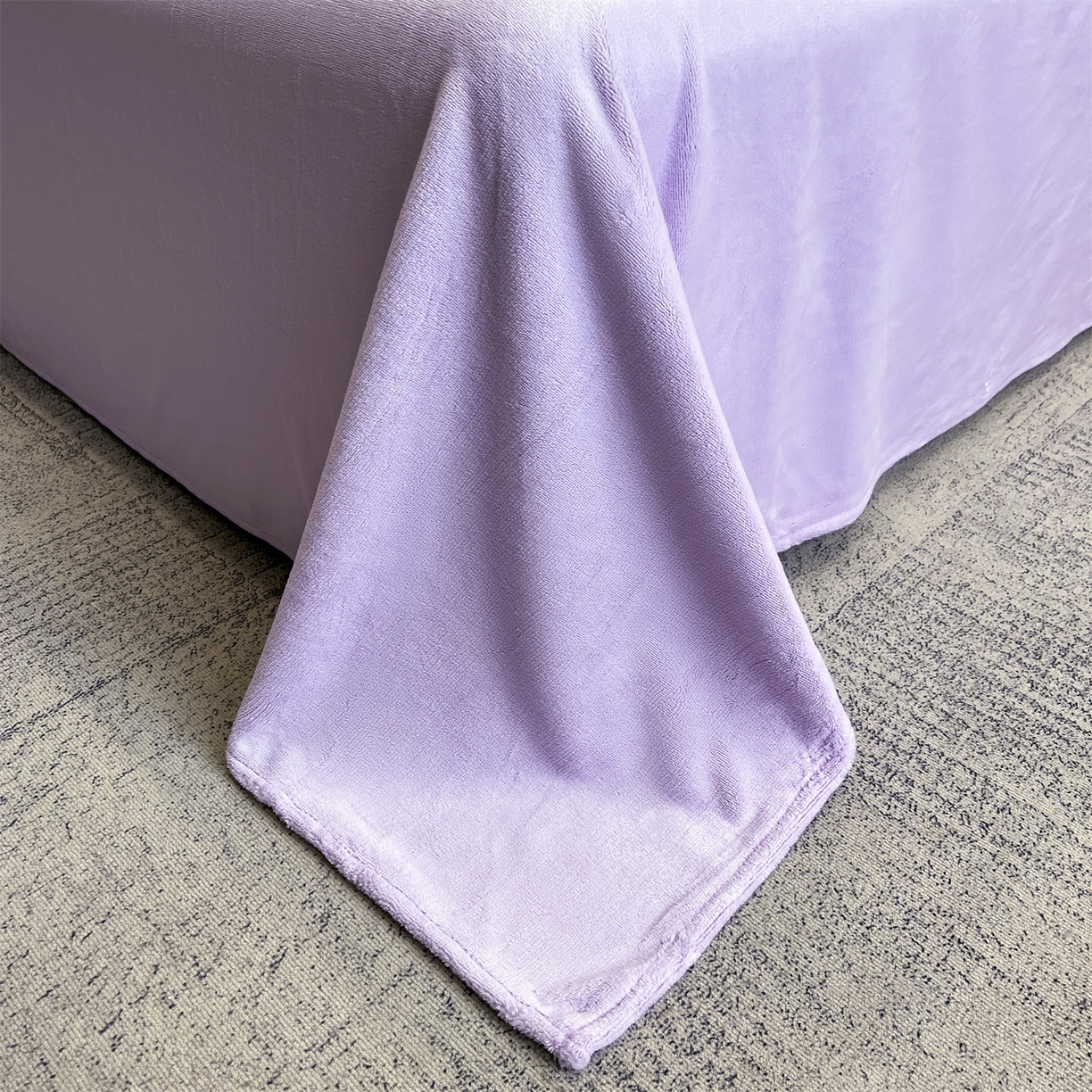 91家纺网 家纺一手货源 找家纺 星座家纺 2025新款牛奶绒雕花四件套 蝴蝶结-紫