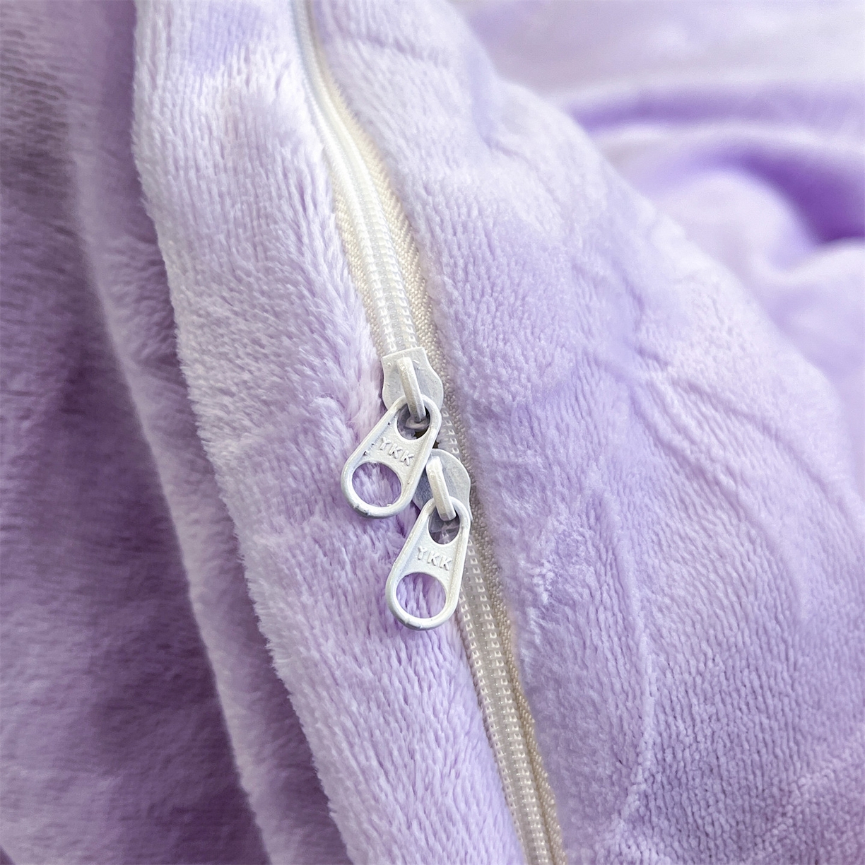 91家纺网 家纺一手货源 找家纺 星座家纺 2025新款牛奶绒雕花四件套 蝴蝶结-紫