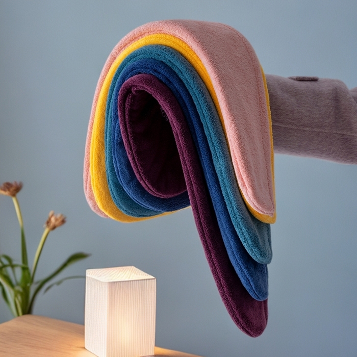 彩虹毛巾 2025新款电商赠品珊瑚绒干发帽简约时尚刺绣浴帽直播福利包头巾 刺绣浴帽随机花型 25x65CM/只