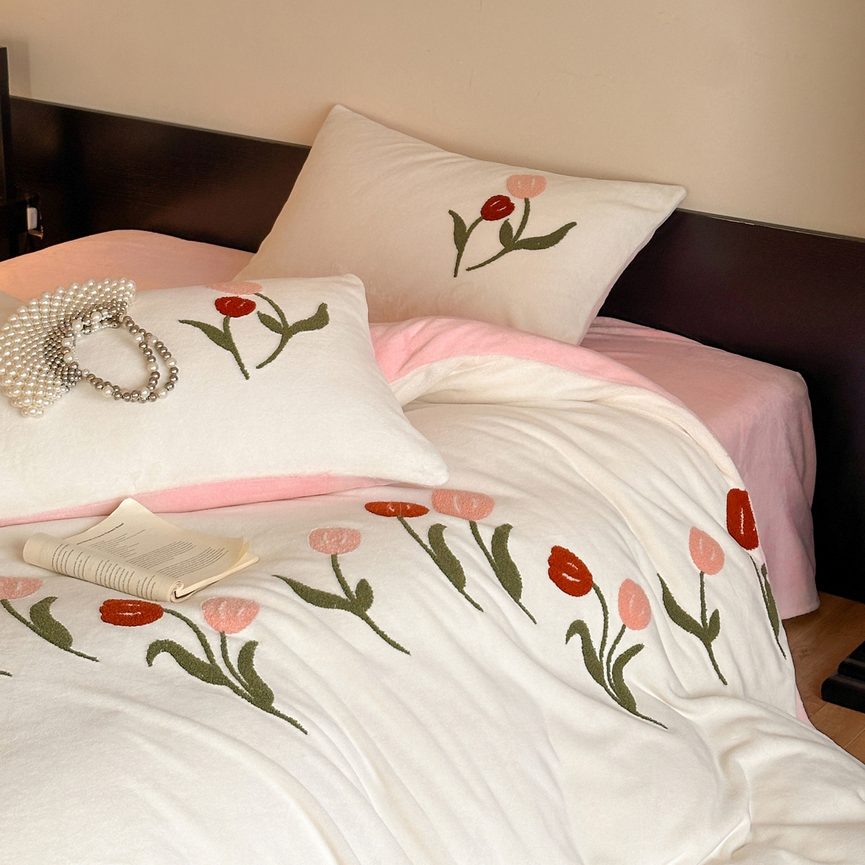 91家纺网 家纺一手货源 找家纺 （总）如一 2025新款田园风毛巾绣牛奶绒四件套