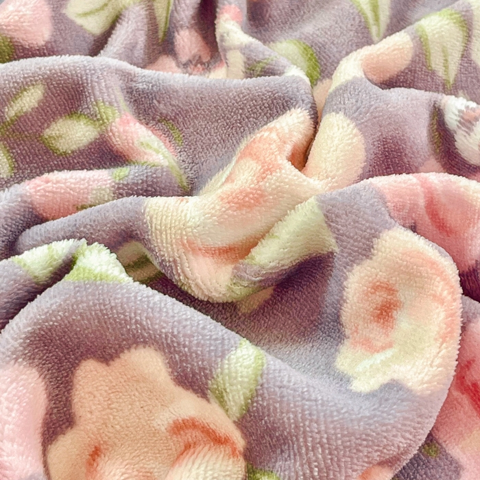 91家纺网 家纺一手货源 找家纺 斯卡诺家纺 2025新款热卖小清新牛奶绒四件套双面绒被套小红书同款 花园秘境-紫