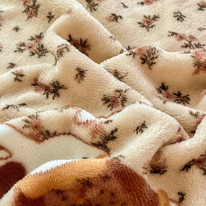 91家纺网 家纺一手货源 找家纺 斯卡诺家纺 2025新款热卖小清新牛奶绒四件套双面绒被套小红书同款 乖乖兔