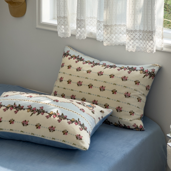 91家纺网 家纺一手货源 找家纺 小叮当家纺仓储工厂店 买家秀 爆款花型2025新款秋冬保暖高克重牛奶绒小清新印花四件套系列-风格一 小兔卡卡