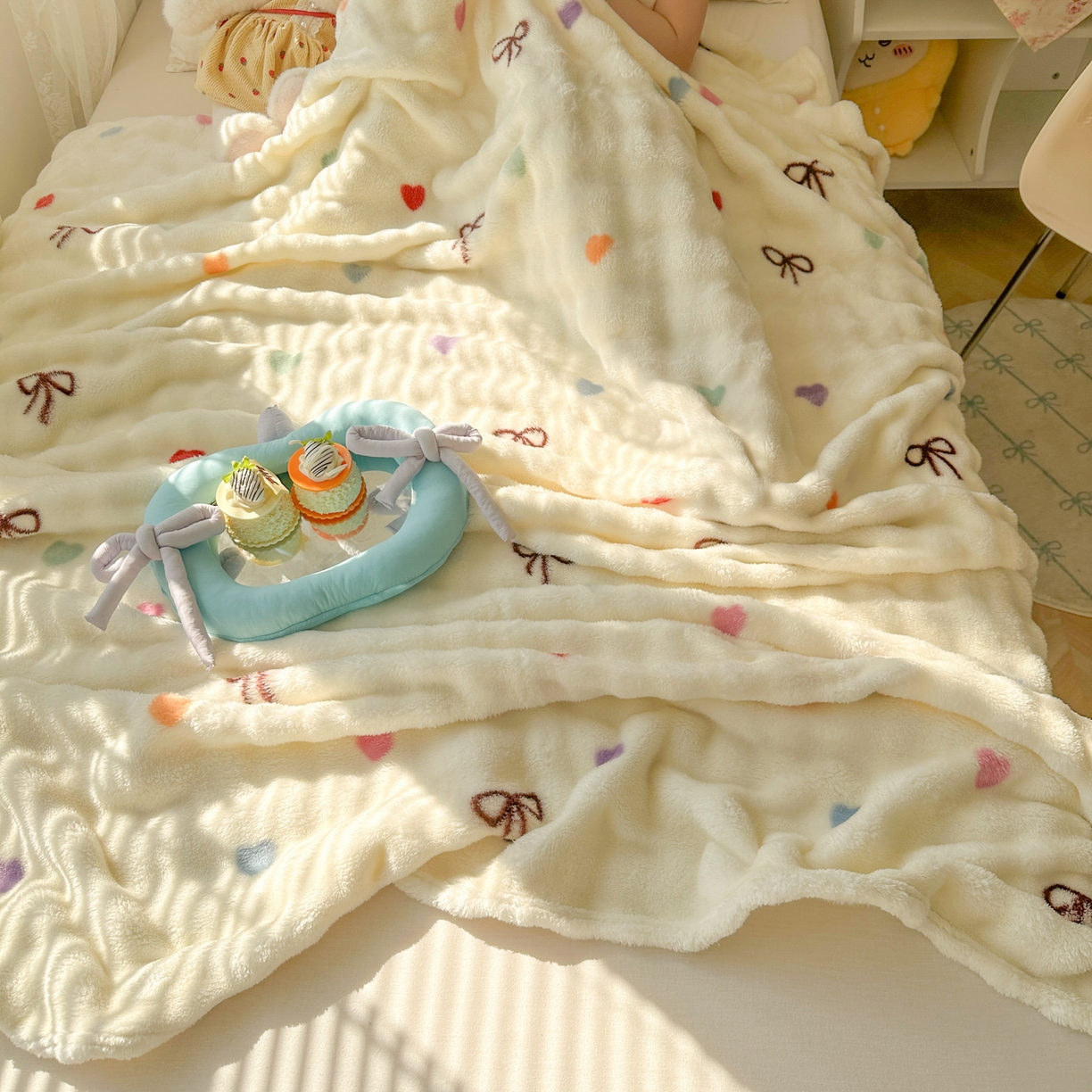 91家纺网 家纺一手货源 找家纺 韩巢家纺 2025新款高克重泡泡绒毛毯多功能牛奶绒毯子支持跨境电商 温馨