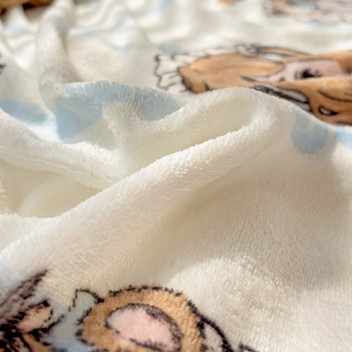 91家纺网 家纺一手货源 找家纺 小叮当家纺仓储工厂店 买家秀 爆款花型2025新款牛奶绒洛丽塔小清新印花系列毛毯毯子 甜美女孩