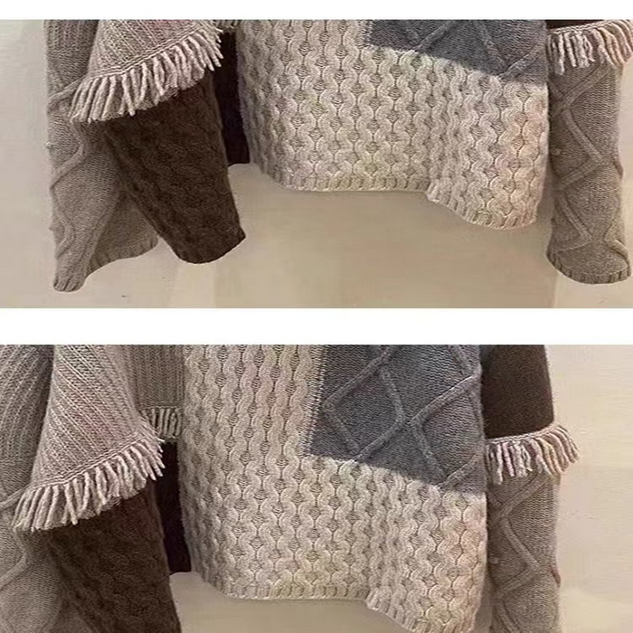 91家纺网 家纺一手货源 找家纺 （总）洛兰沙家居馆 只代发新款大衣风毛衣外套女春秋开衫中长款大衣风洋气宽松外穿连帽针织上衣