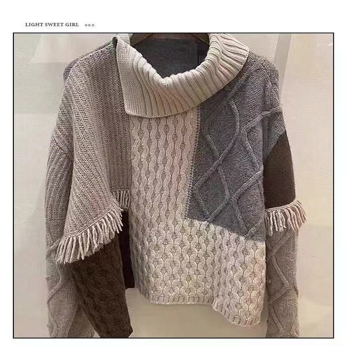 91家纺网 家纺一手货源 找家纺 （总）洛兰沙家居馆 只代发新款大衣风毛衣外套女春秋开衫中长款大衣风洋气宽松外穿连帽针织上衣