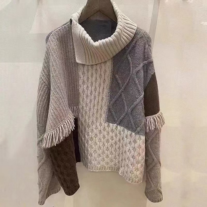 91家纺网 家纺一手货源 找家纺 （总）洛兰沙家居馆 只代发新款大衣风毛衣外套女春秋开衫中长款大衣风洋气宽松外穿连帽针织上衣