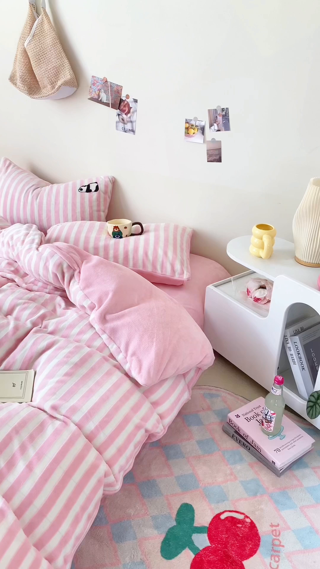 91家纺网 家纺一手货源 找家纺 小叮当家纺仓储工厂店 买家秀 爆款花型2025新款小清新绣花四件套系列-永恒韵律 永恒韵律-粉胖胖