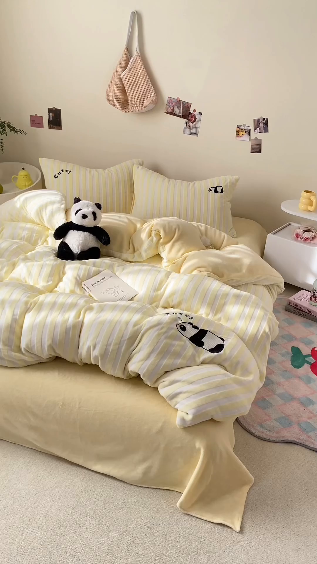 91家纺网 家纺一手货源 找家纺 小叮当家纺仓储工厂店 买家秀 爆款花型2025新款小清新绣花四件套系列-永恒韵律 永恒韵律-黄胖胖