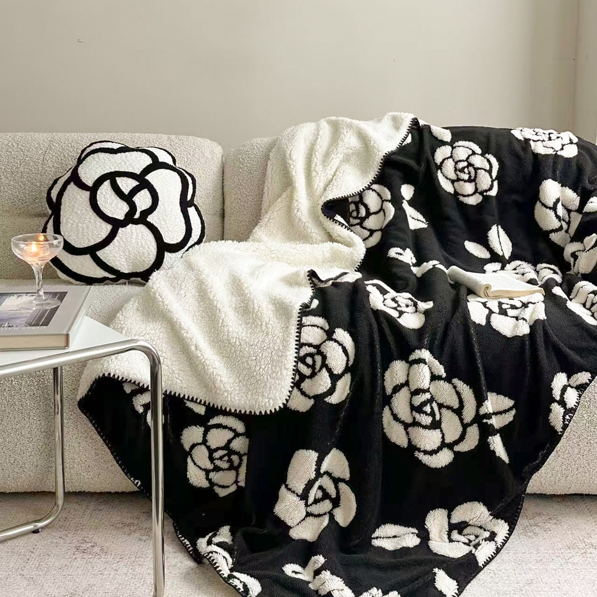 91家纺网 家纺一手货源 找家纺 小叮当家纺仓储工厂店 买家秀 爆款花型2025新款阳离子高克重羊羔绒保暖毯子外贸毯子 夜玫馨