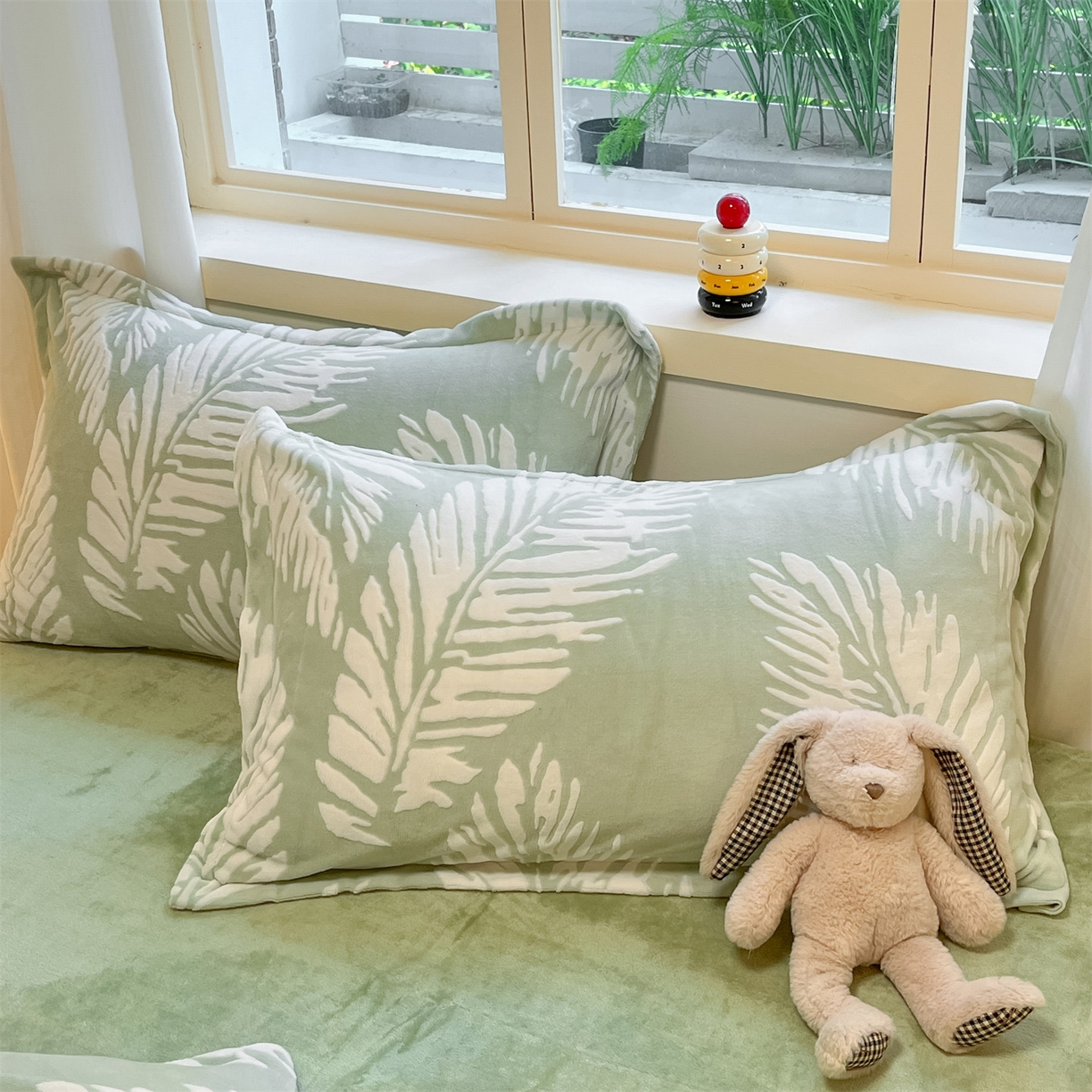 91家纺网 家纺一手货源 找家纺 （总）名兮家居 2025新款高克重加厚雕花绒枕套