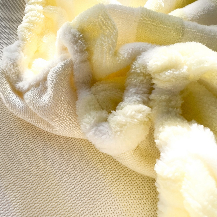 91家纺网 家纺一手货源 找家纺 小叮当家纺仓储工厂店 买家秀 爆款花型2025新款小清新绣花牛奶绒经典条纹系列单品床单床笠床单床笠单件 床笠-黄条熊猫