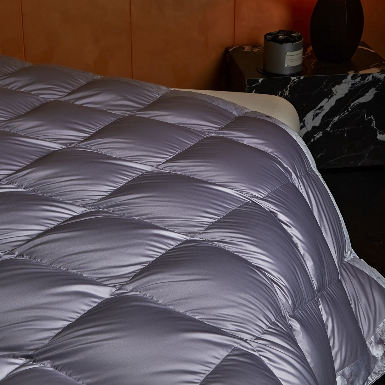 91家纺网 家纺一手货源 找家纺 暖羽屋羽绒馆 2025新款莱赛尔 95白鸭绒被芯 鸭绒被子 婚庆双人被 绣花羽绒被 冬被被子被芯 罗玛 紫