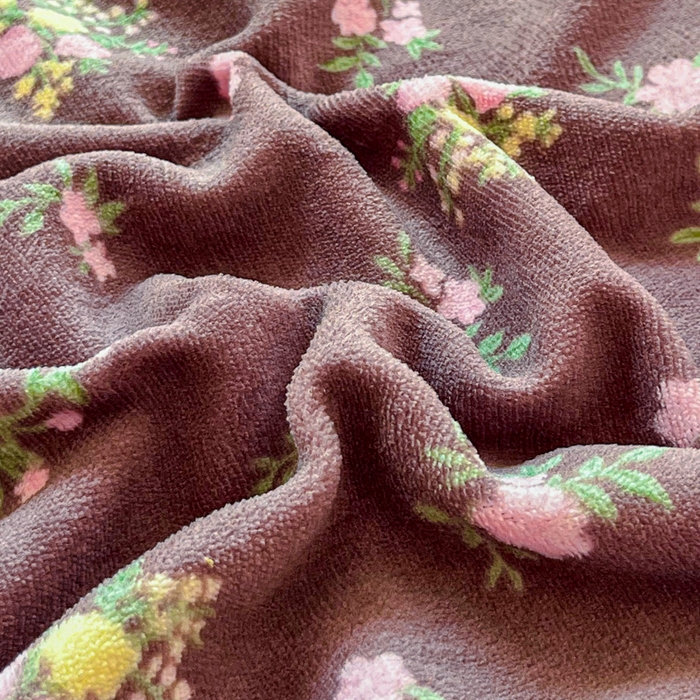 91家纺网 家纺一手货源 找家纺 尚美 2025新款豆豆绒高克重床盖被套四件套 花蕾