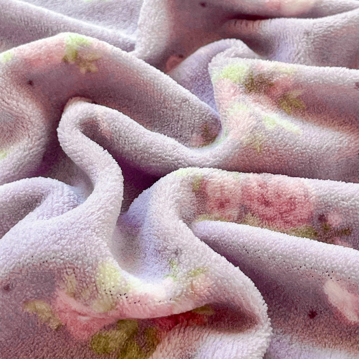 91家纺网 家纺一手货源 找家纺 尚美 2025新款豆豆绒高克重床盖被套四件套 花梦